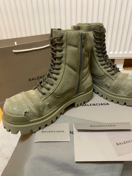 Balenciaga Strike Boots Green