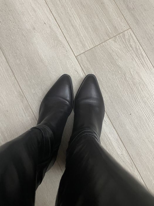 Продам сапоги, рр.39, кожа, Италия