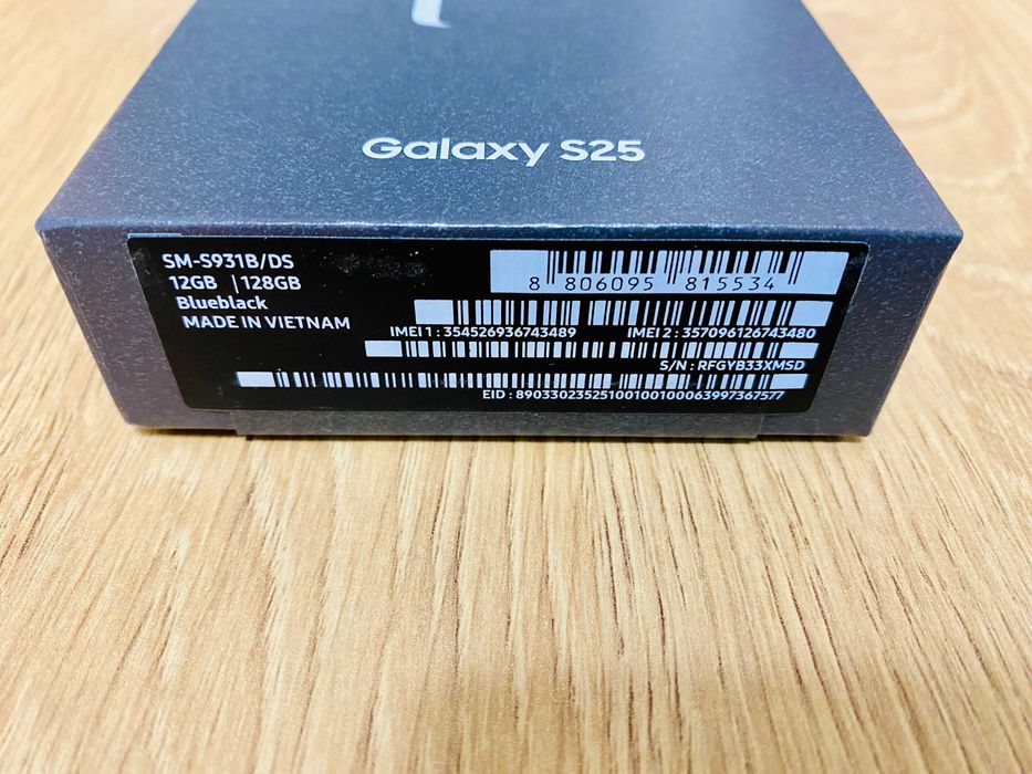 НОВ !!! Samsung Galaxy S25, 12GB RAM, 128GB, 5G, Blueblack