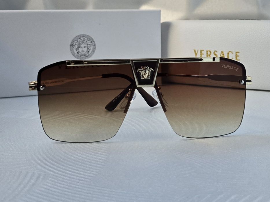 Преоценени -50% Мъжки слънчеви очила маска кафеви