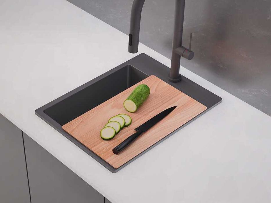 САМО 119е Кухненска Мивка от гранит модел РИГА XXL 430 x 500 mm