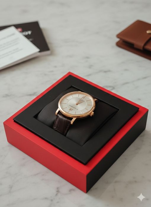 Ceas Tissot Barbati Powermatic 80 Swiss Made, Nou, Automat, Cutie