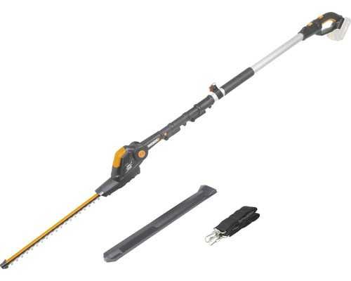 Foarfecă telescopica pe bază de acumulator Worx WG25E.9 20 V, cu acumulator și încărcător inclus.