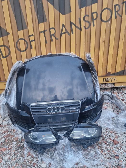 Față completa Audi a4 b8 bara cu spălător, faruri bix enon și led