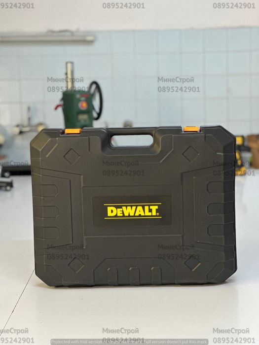 Комплект 4в1 Девалт Ъглошлайф Винтоверт Гайковерт и Перфоратор DeWalt