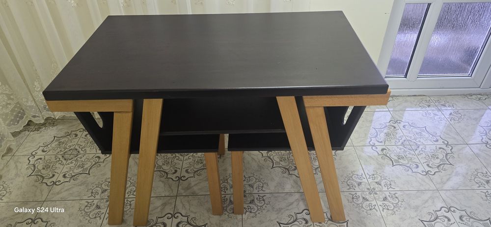 Set Dining Premium – Lemn Masiv de Fag – Design Modern & Compact