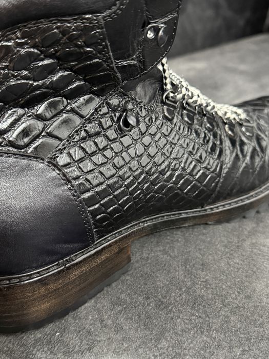 Ghete piele de aligator Belvedere Damian Artisan !OFERTA!