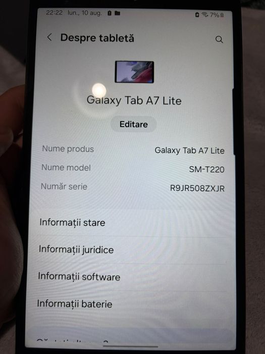 Tableta Samsung Tab A7 Lite
