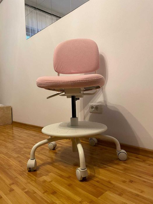 Scaun birou copii, roz deschis #ikea