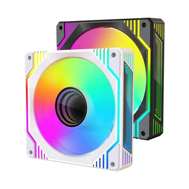 120 мм светодиодный вентилятор, уникальный волшебный зеркальный рамкой