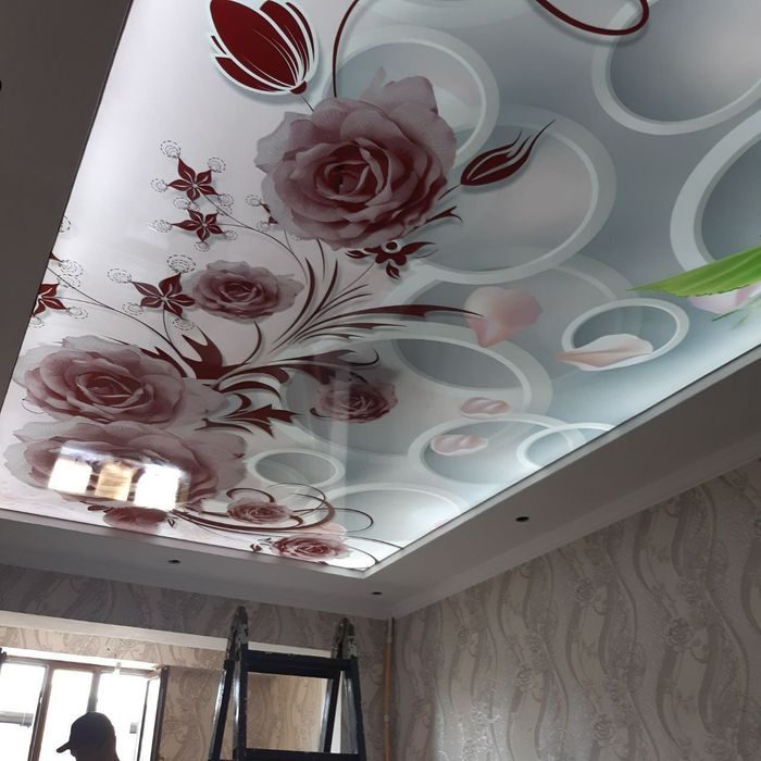 Натяжные потолки.  Natyajnoy potolok