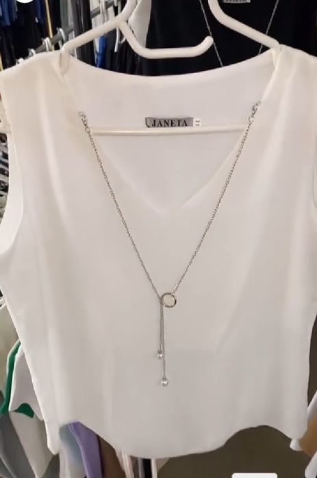 Женская белая майка