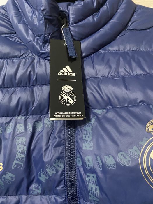Geaca Adidas Real Madrid albastra, originala