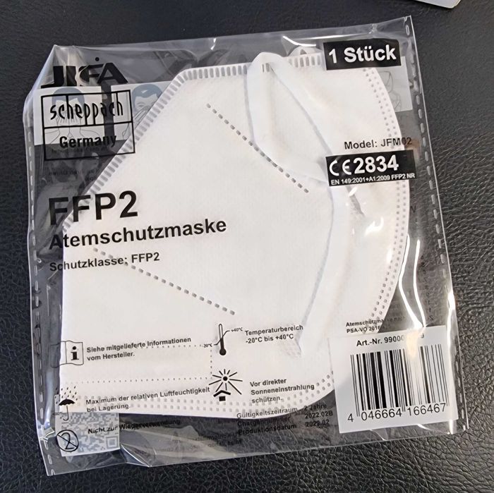 Комплект защитни маски JIFA FFP2 – 50 броя