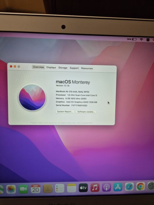 Продавам Macbook Air 13 инча