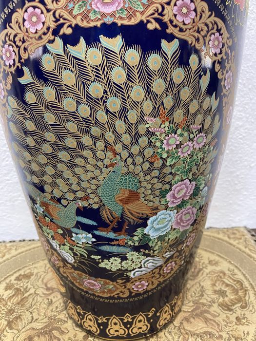 Голяма масивна кристална купа рязано стъкло Европа 1970-те