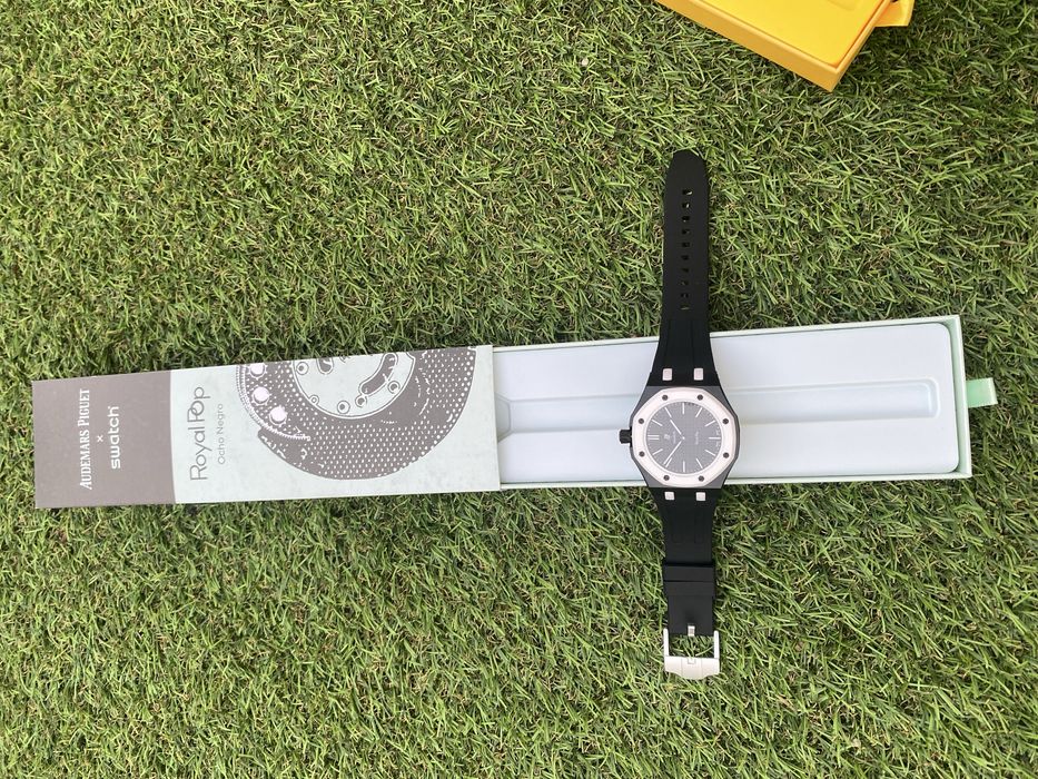 Audemars piguet x swatch negru+brățară cadou