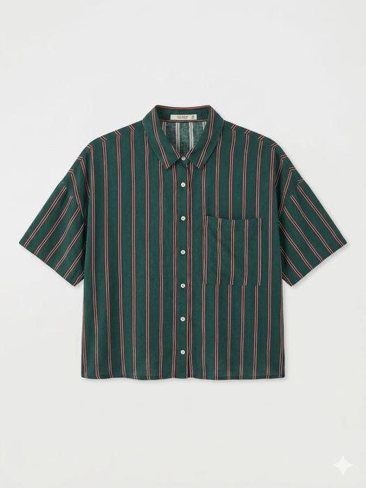 Рубашка укороченная Pull & Bear размер S