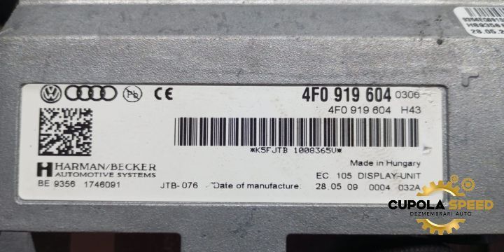 Display navigatie 4F0919604 Audi A6 4F/C6 [2004 - 2008]