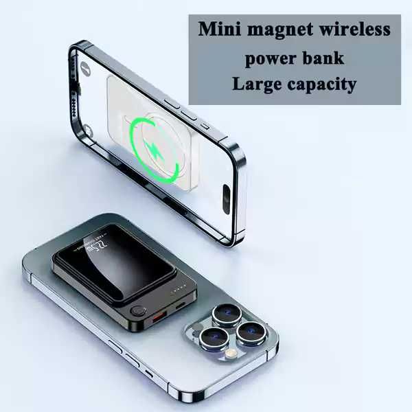 Power Bank 10000mAh 22.5W – магнитна външна батерия, 4 цвята