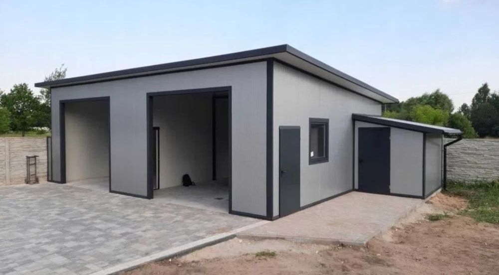 Vând garaj auto pe structura metalica