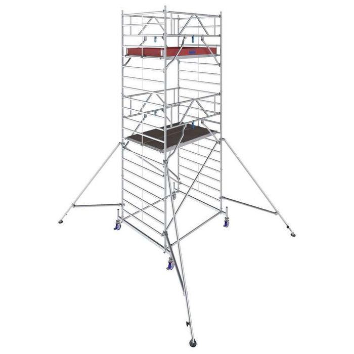 Schela mobila Stabilo S50 1,5 x 2m, aluminiu, inaltime lucru 6.4m, inaltime max. platforma 4.4m - KR-781048