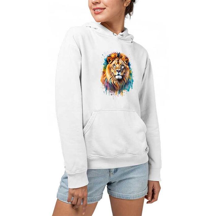 Суитшърт  - акварелен лъв