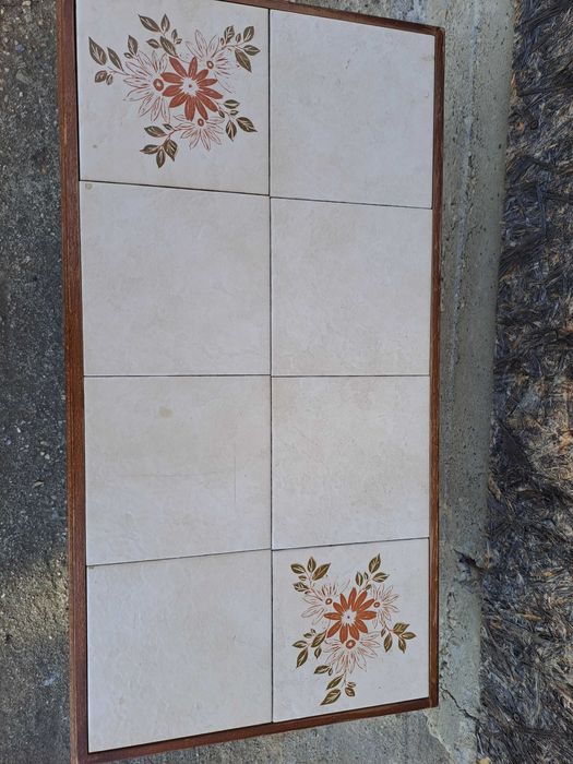 masuta lemn blat faianta