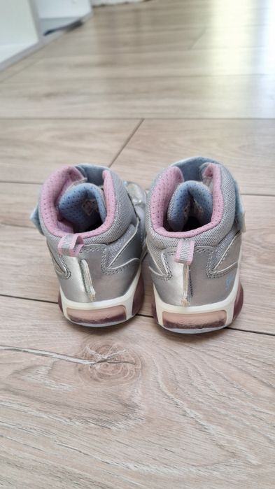 Sneakers Adidași Geox argintiu/ roz unicorn 26