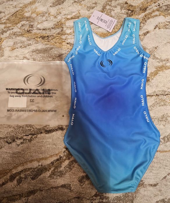 Halo. Ново трико за акробатика/гимнастика. Р-р 32;  10-12г