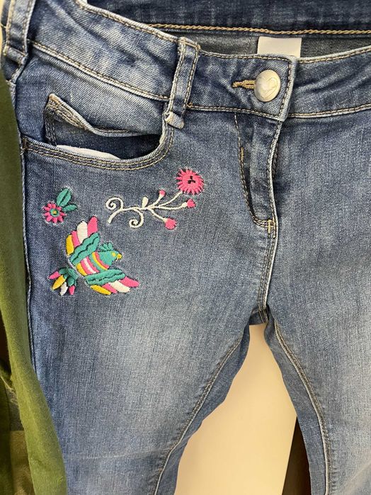 2 уникални рокли, блуза и дънки на Десигуал / Desigual ,122-128 см.