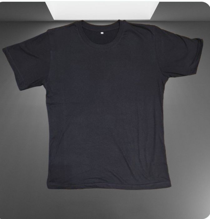 Футболка мужская базовая, Черный с емблемой Атаки титанов