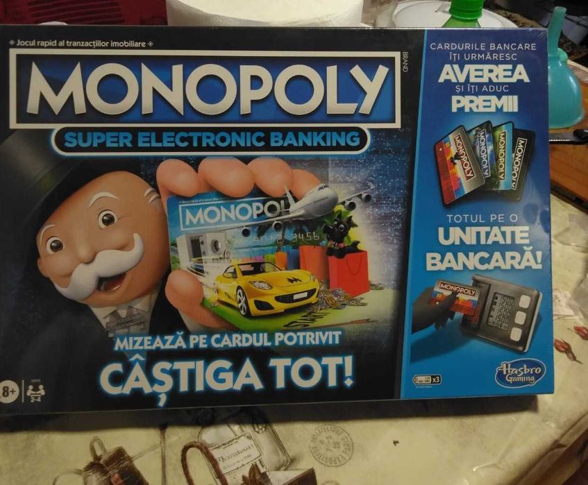 Joc de societate MONOPOLY Super Electronic Banking E8978