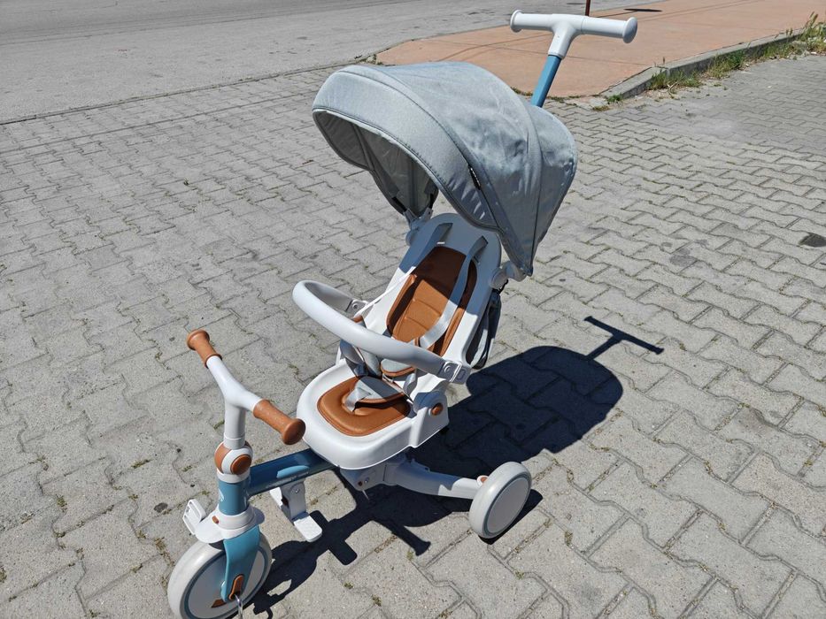 BYOX Детска триколка COMPACTO 4в1 син