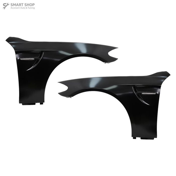 Aripi Laterale Fata compatibil cu BMW Seria 5 F10 F11 (2011-2017) M4 Design Ca parte a conversiei la G30 CS Design