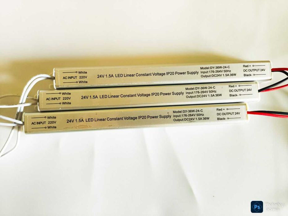 Блок питания для светодиодных лент 24 V 36 W