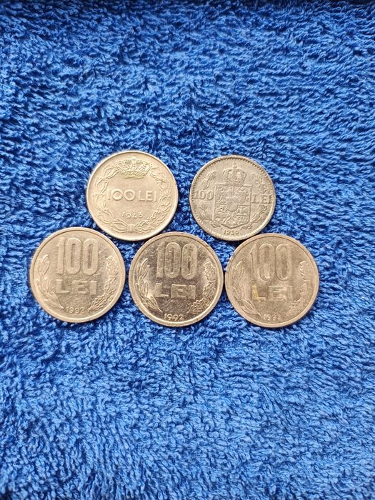 Vând monede 100 lei