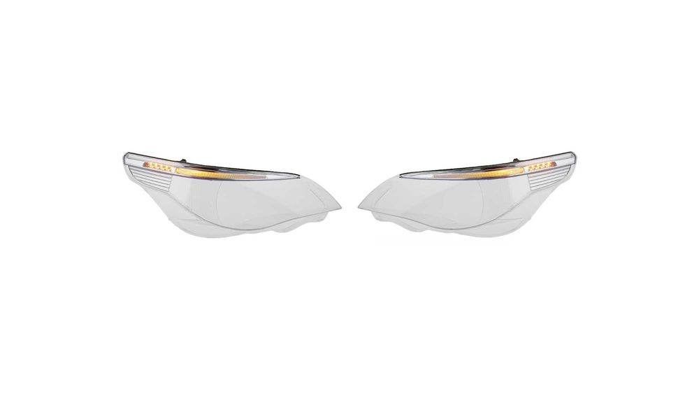 Set 2 sticle faruri pentru BMW E60 si E61 cu Spranceana