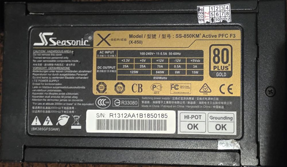 Sursa PC Seasonic X-series 850W