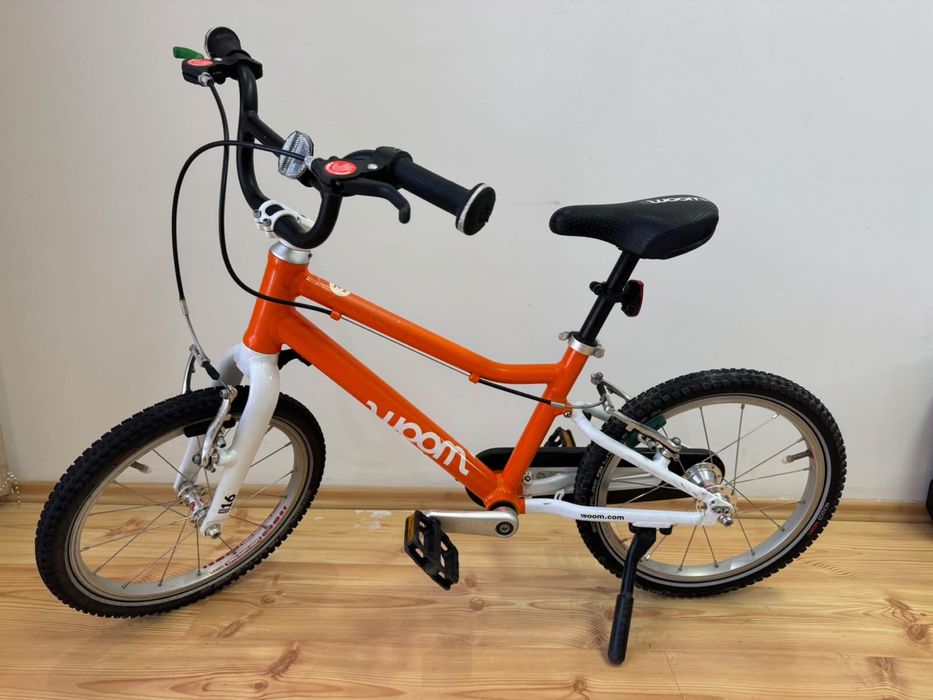 „Bicicletă copii Woom 3 16” Flame Orange + cric”