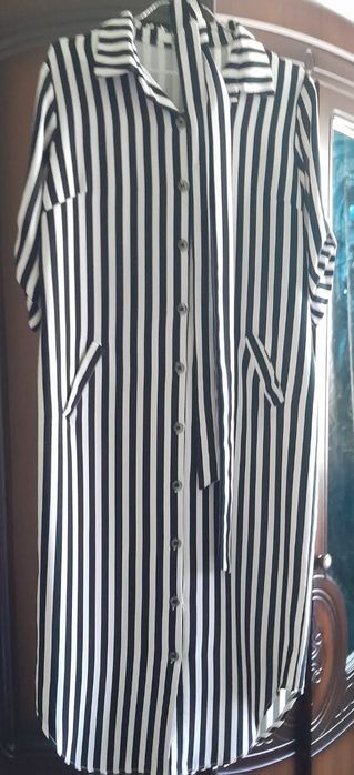 Удлиненное  повседневное платье на лето