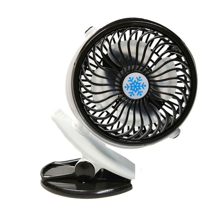 Вентилатор с USB захранване и щипка за закачане на различни места