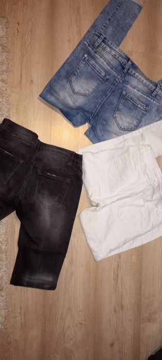 Дамски НОВИ дънки с камъни, ципове и апликации - слим модели