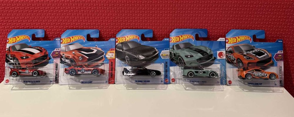 Hot Wheels JDM сет 5 броя – Mazda / Datsun / Honda / Toyota