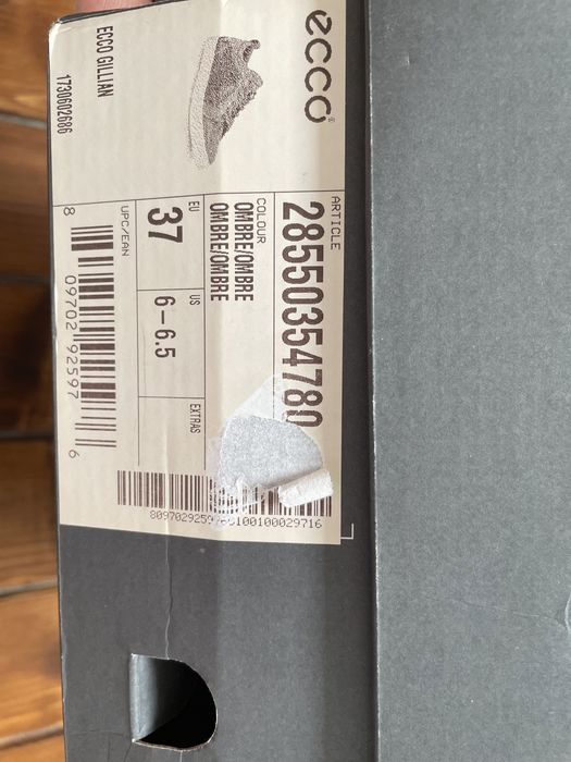 Pantofi Ecco piele mar 37
