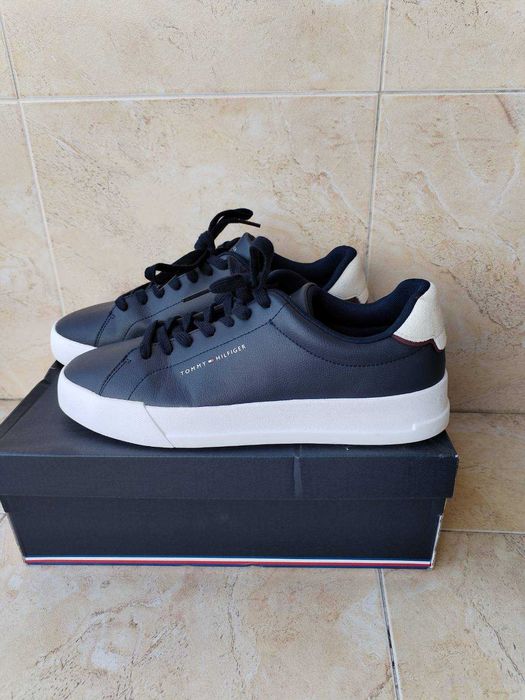 Tommy Hilfiger - страхотни мъжки кецове ЕСТЕСТВЕНА КОЖА 44