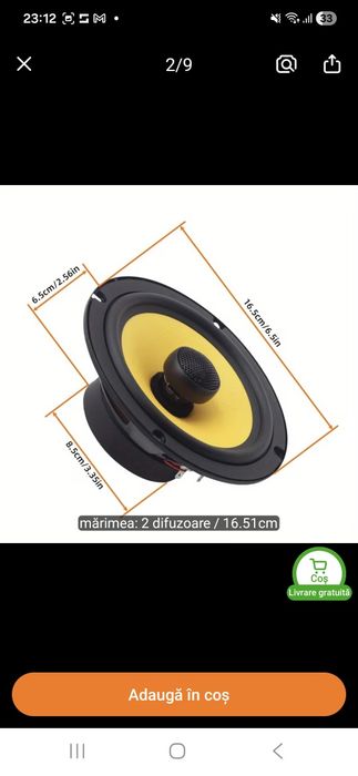 Set de 2 difuzoare auto