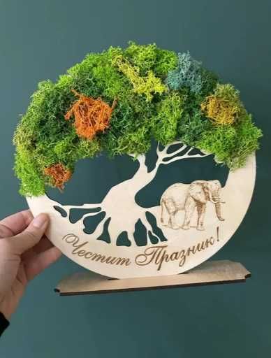 Дървото на живота със скандинавски мъх Ф30см