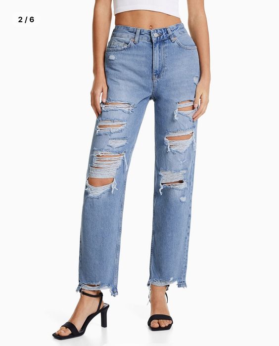 Дамски дънки широки