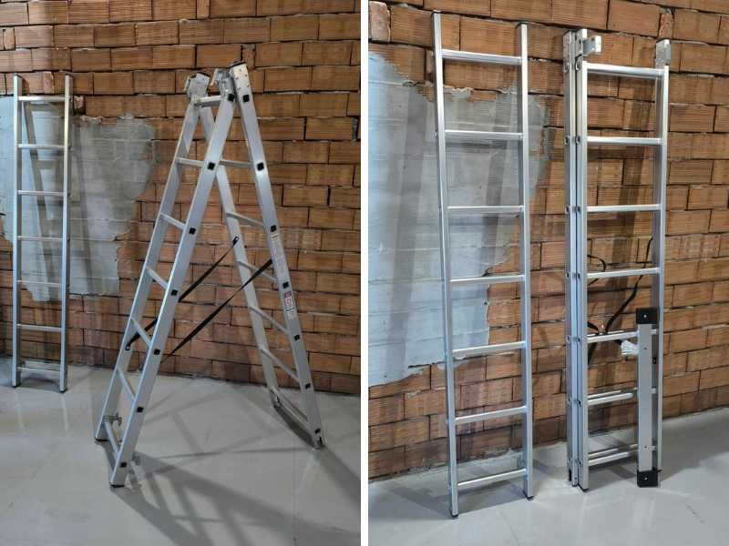 Стълба алуминиева трираменна 3х7 4.76м 150кг